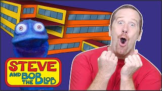 New School and classroom for Kids with Bob the Blob | English vocabulary