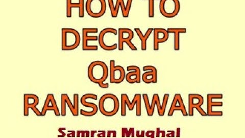 How to Romove Qbaa virus (ransomware) || How to decrypt .Qbaa files.|| Qbaa File Recovery Full Guide