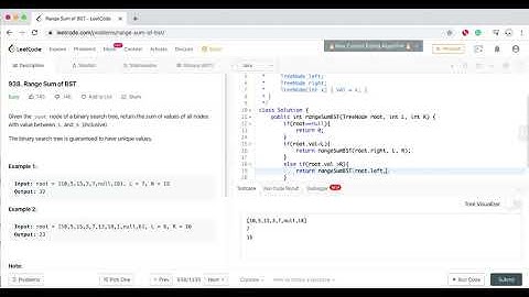 LeetCode - 938. Range Sum of BST - Java