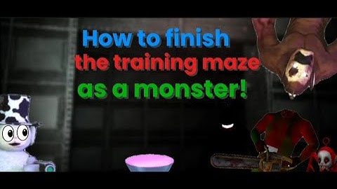 How to FINISH the training maze as a monster in Slendytubbies vs redux!