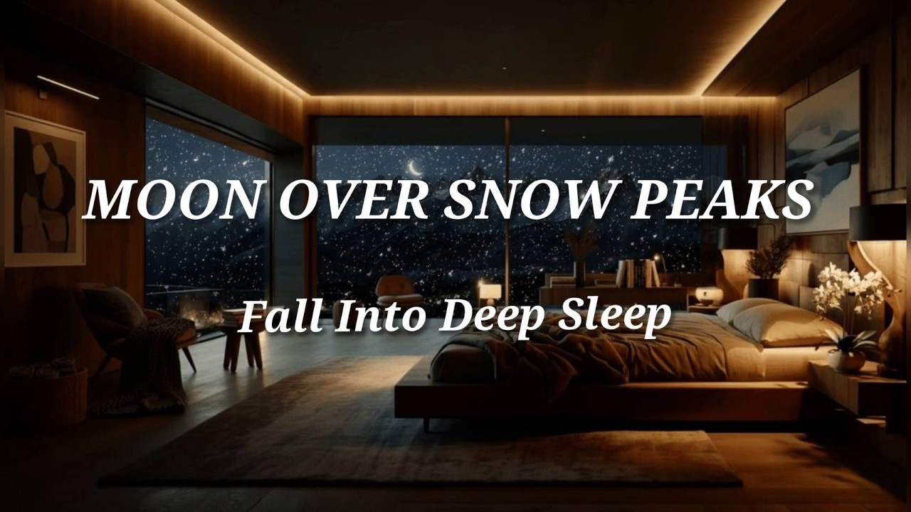 🌙 Deep Sleep Music – Modern Snow Mountain Suite Silent Winter Night
