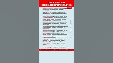 Business Analyst Roles and Responsibilities