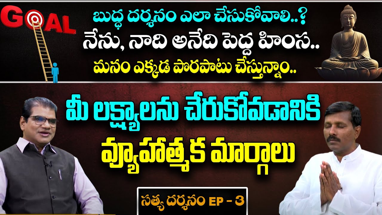 మీ లక్ష్యాలను చేరుకోవడానికి వ్యూహాత్మక మార్గాలు | Satya Darshanam | Dr ...