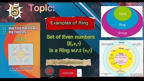 Mathematical Method (S.M Yusuf ||Ring Theory|| Set of Even numbers (E,+,•) is a Ring