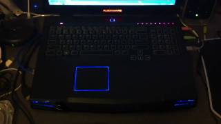 Alienware m17x Keyboard Lights Music Visualizer
