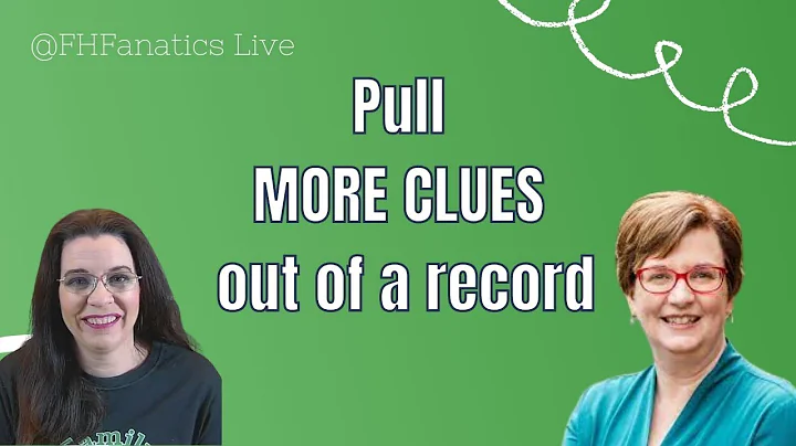 Get MORE CLUES From Genealogy Records | Guest Amy ...