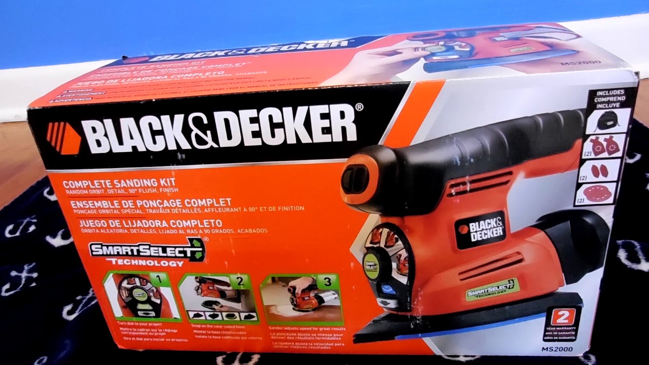 Black and Decker 4 in 1 Smart Select Sander Unboxing YouTube