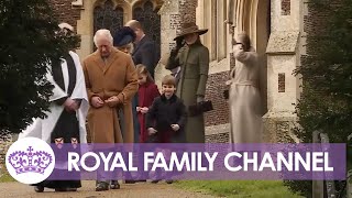 King Charles and Family Depart from Church Service