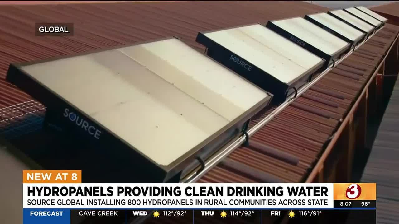 Hydropanels providing clean drinking water to Arizona communities YouTube