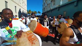 The Valley Boys Junkanoo medley send off for Ted Sweeting