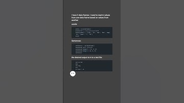 reading date from a data frame based on conditions in a different data frame #shorts
