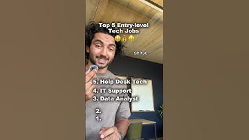 Top 5 Entry Level tech jobs in 2025
