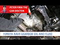 How to replace Toyota RAV4 Gearbox Oil and Fluid. Years 2001 to 2014