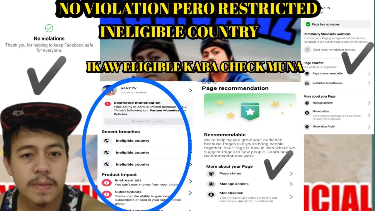 dahil sa ineligible country nawala ads ko sa fb anong dapat gawin