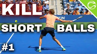 How To Kill Short Forehands in Tennis Lesson #1 of 2 (Before Contact)