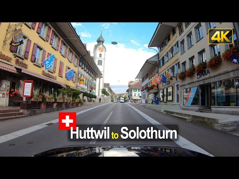 Driving from Huttwil to Solothurn | Road Trip in Switzerland