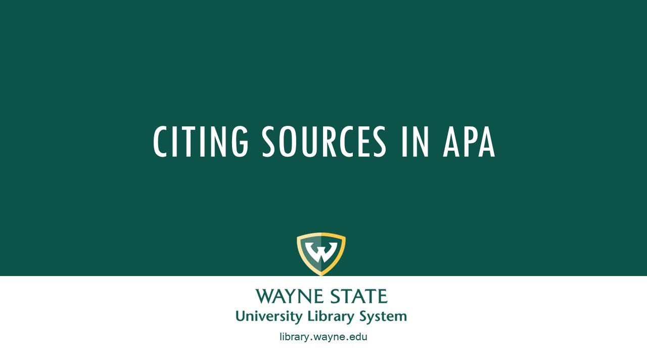 APA Citations — Format, Sources, and Examples