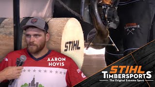Aaron Hovis' Hot Saw misfire prevents STIHL TIMBERSPORTS Finals qualification by STIHLTIMBERSPORTS 369 views 1 month ago 2 minutes, 28 seconds