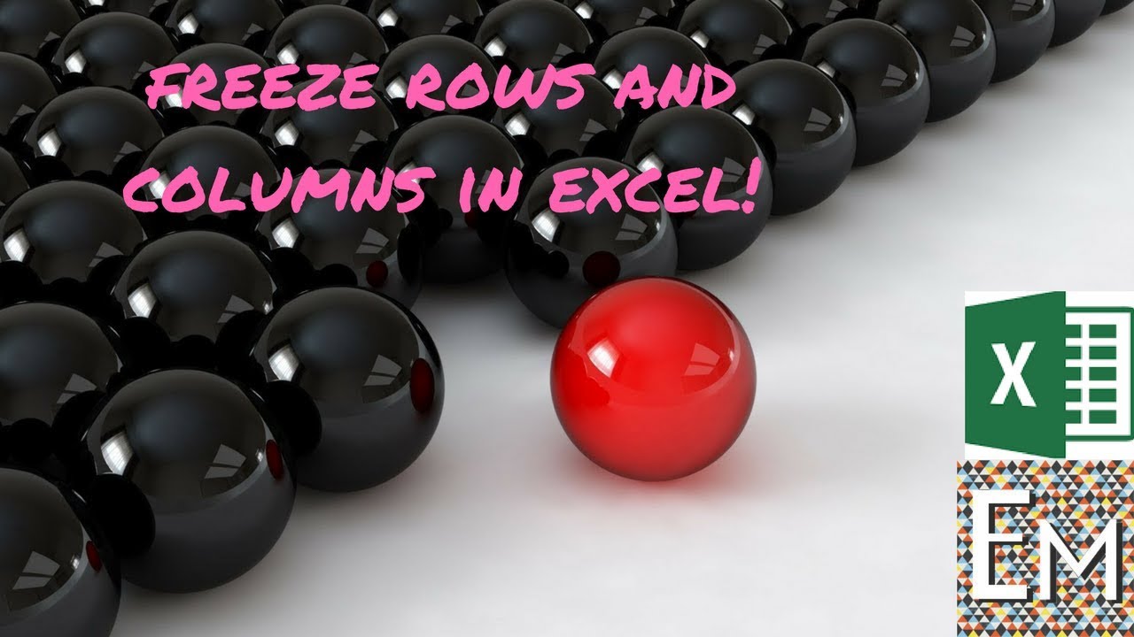Freeze columns and rows in EXCEL! #5