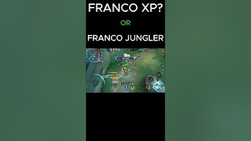💀 jungler Franco or XP Laner? 🤔 | Zynox Tests It!#shorts #ytshorts #franco#mobilelegend#zynoxop