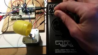 Arduino RC steuert Schrittmotor NEMA17 als Schottelantrieb Test 001