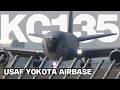 トランプ大統領エアフォースワン支援?怒涛の4機連続離陸 KC-135 ストラトタンカー空中給油機 USAF横田基地