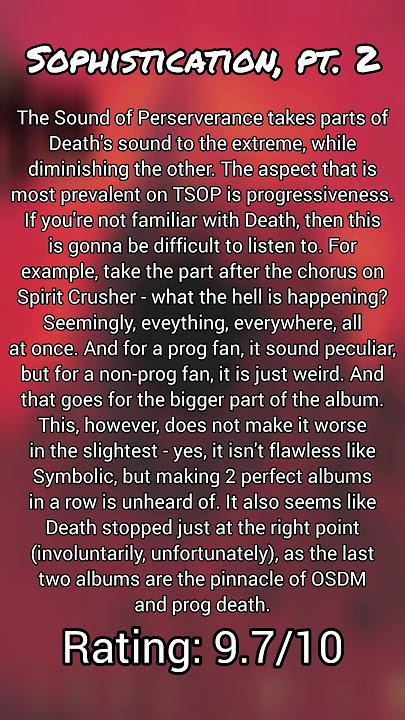 Rating Discographies, Pt. 33: Death's 