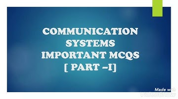 Communication Systems MCQs