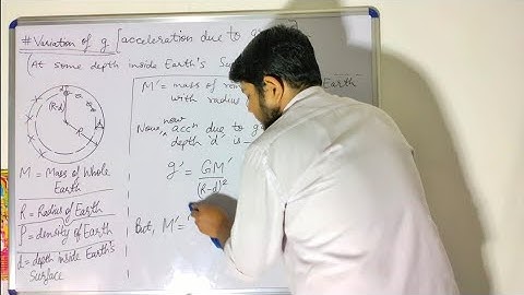 Easiest explanation😍 variation of g with depth in hindi | class 11 physics