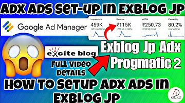 How To Setup Programmatic Earning  In Exblog ||  Exblog Jp Programmatic Earning Setup Step By Step