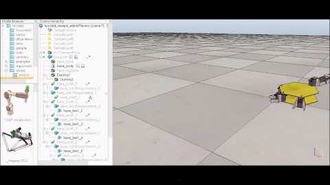 Oddly shaped robot learning how to crawl in simulation