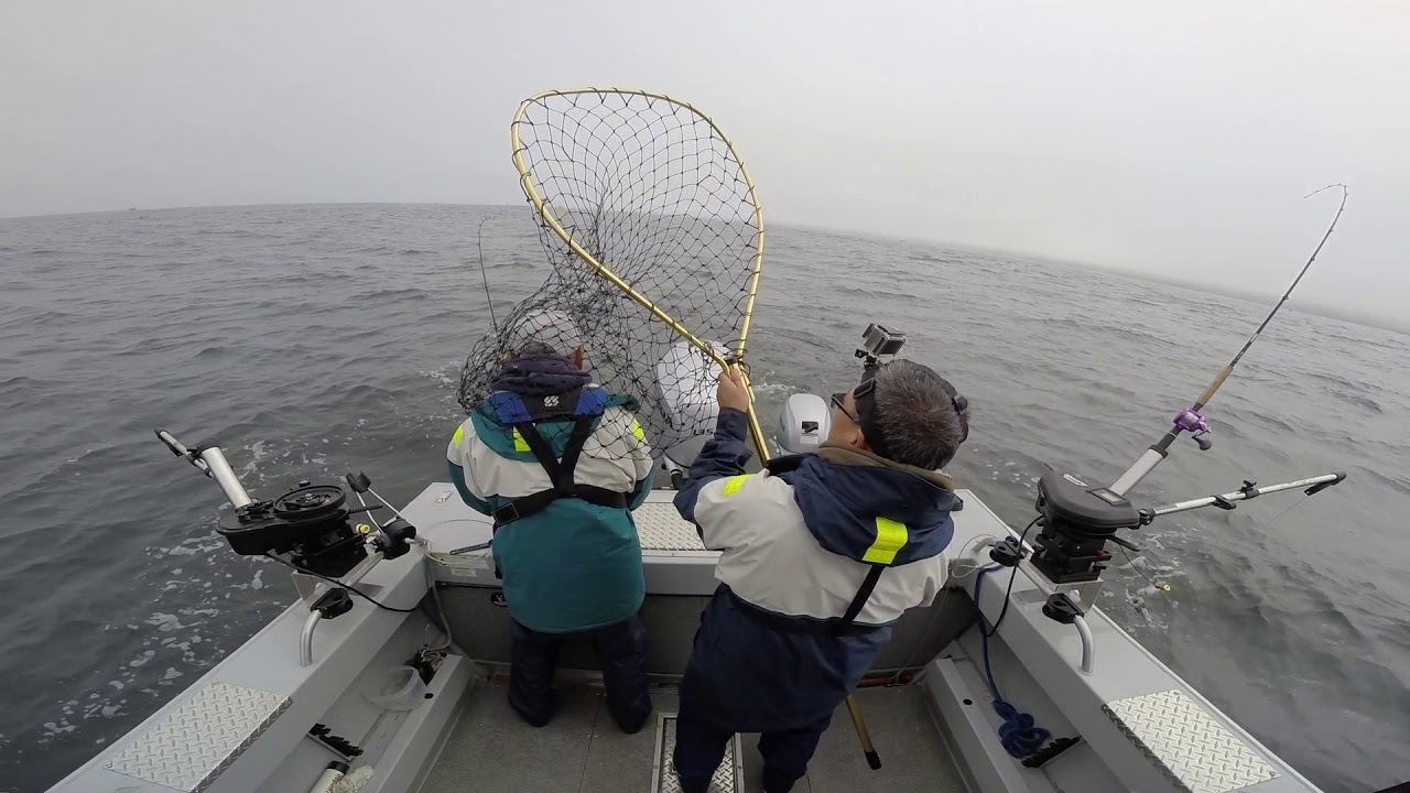 Hewescraft. Pacifica Salmon Fishing 7/27/19. Catch Four. YouTube