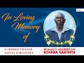 Livestream Of The Burial Mass Of Bomani Kihara Sakinoi In Miereni Village Taveta