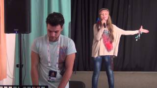 ESCKAZ live in Malta: Nadezhda Misyakova (Belarus) - Sokal (at school visit, version 1)