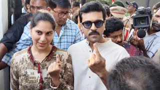 Ram Charan And Upasana Cast Their Votes | #apelections2024 | MS Talkies