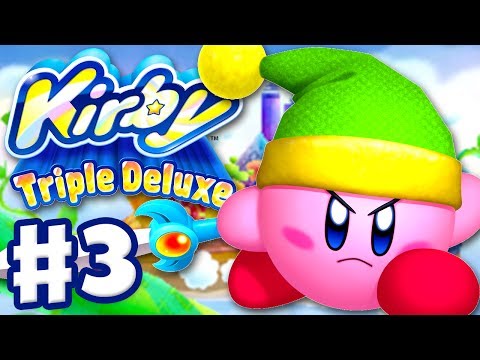 Kirby Triple Deluxe - Gameplay Walkthrough Part 3 - Level 3 Old Odyssey (Nintendo 3DS)