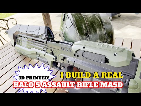 3D Printed Halo 5 Assault Rifle MA5D