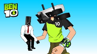 Ben 10 Titan Camera Man Vs Skibidi Toilet | Ben 10 Cartoon