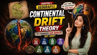 Continents Move?!💥😳Earth is NOT Stable 😱 | Continental Drift theory for SSC CGL CHSL MTS GD CPO RRB