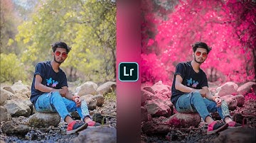 Lightroom moody pink tone photo editing tutorial | lightroom background colour change preset