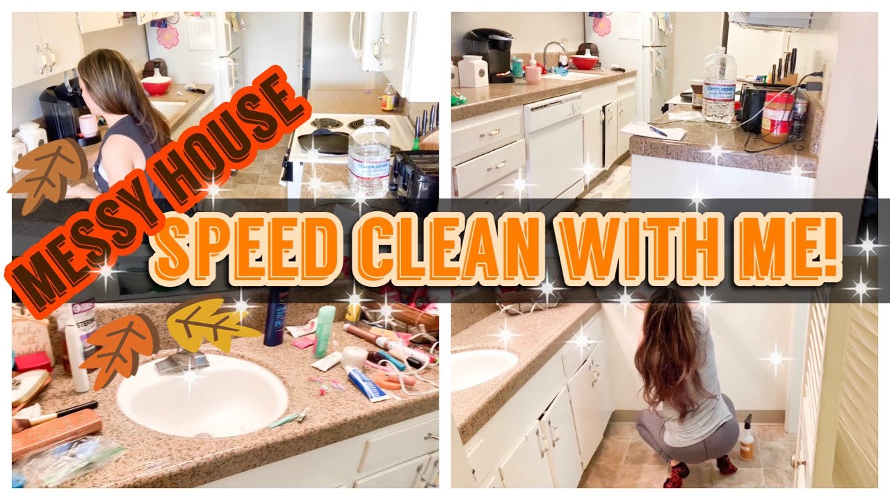 MESSY HOUSE || SPEED CLEANING MOTIVATION || DEEP CLEAN WITH ME - YouTube