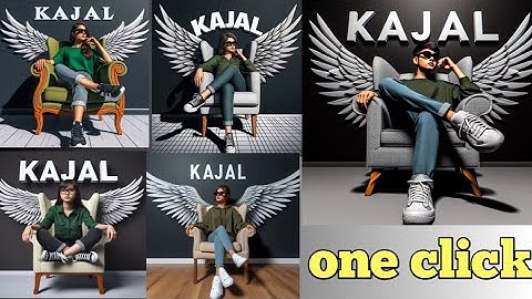 How To Create 3D Al Wings NameImage For Girl |#Trending WingsName Photo Editing |Al