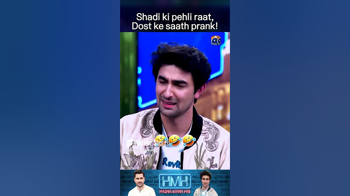 Shadi ki raat, Dost ke saath prank!😂 - #khaqanshahnawaz #tabishhashmi #hasnamanahai #shorts