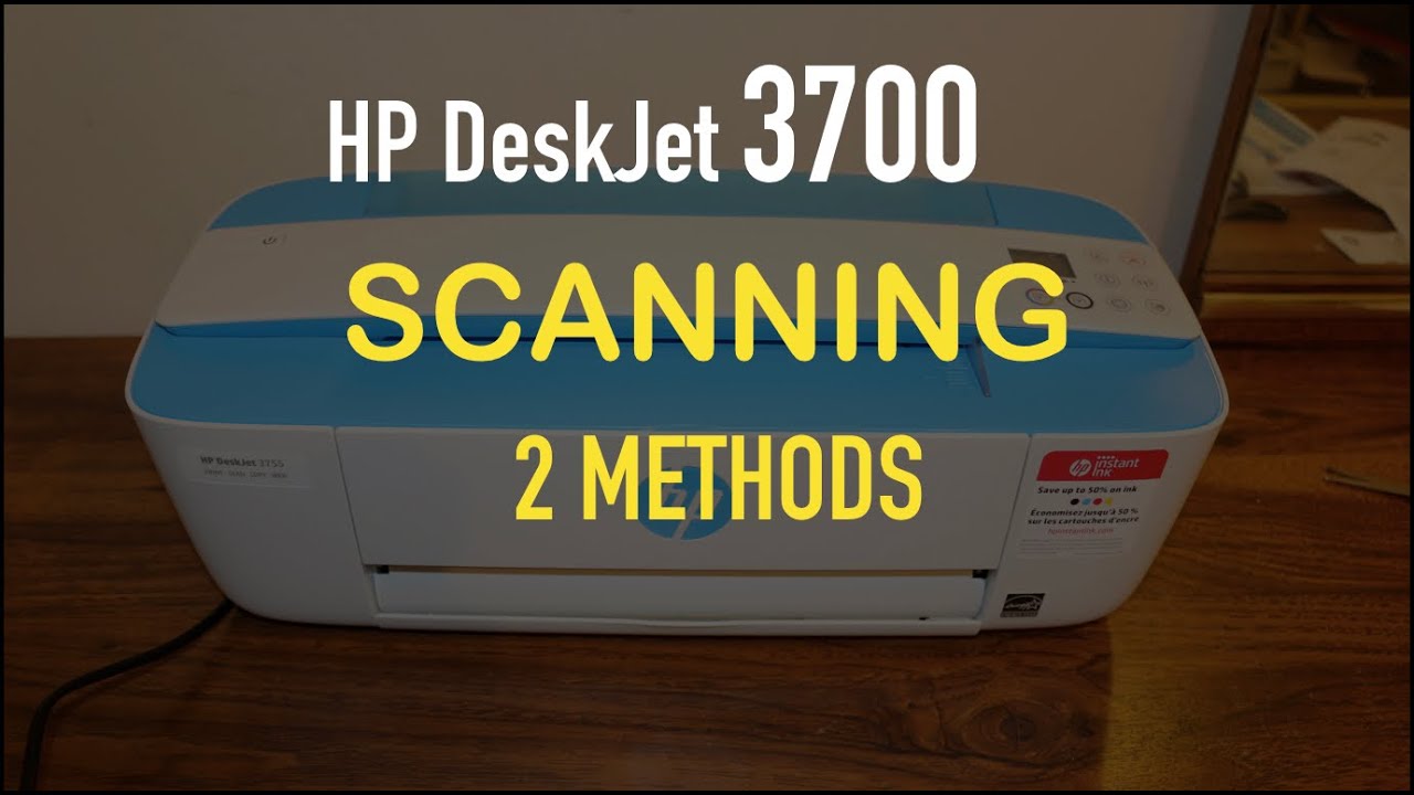 HP Deskjet 3700 SCANNING - YouTube