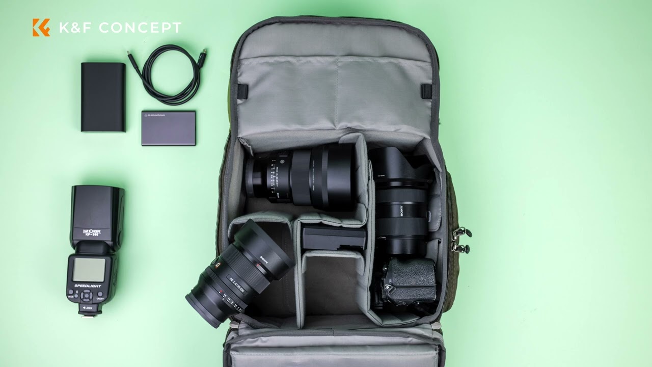 Sac à dos pour appareil photo K&F Concept 20L Beta