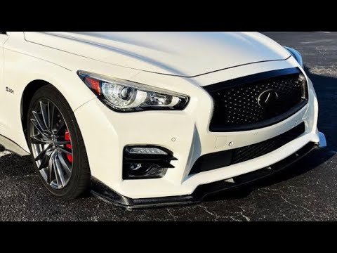 How To Install Carbon Fiber Front Lip and Rear Spoiler on Infiniti Q50 Red Sport 400