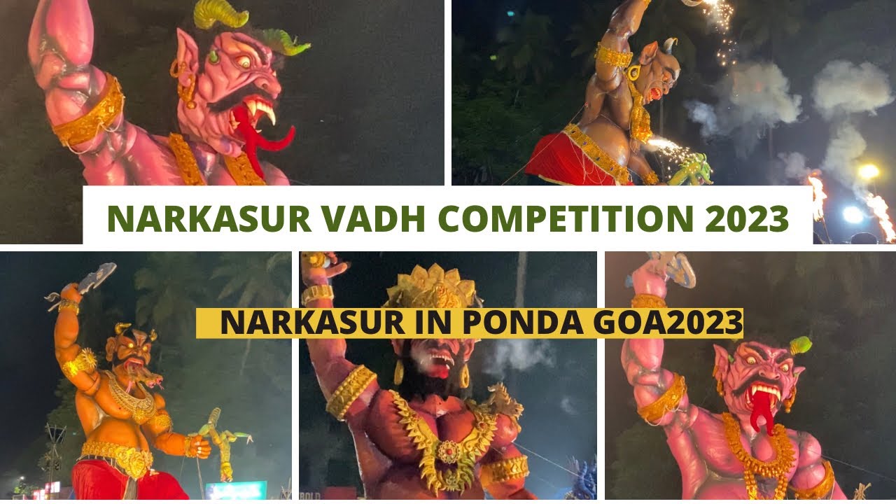 Narkasur Vadh Competition at Ponda-Goa 😈| Narkasur in Goa 2023 👹👺#youtube #narkasur #diwali#yt