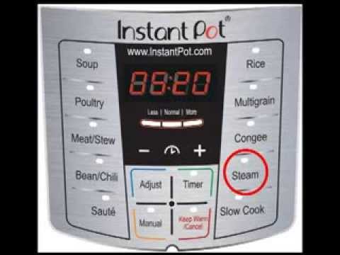 How to use Instant Pot as a Pressure Steamer 