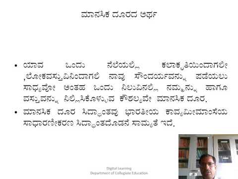 ಮಾನಸಿಕ ದೂರ (ಎಡ್ವರ್ಡ್ ಬುಲ್ಲೋನ)ದ ಪರಿಕಲ್ಪನೆ (ಅಧಿವೇಶನ-57)