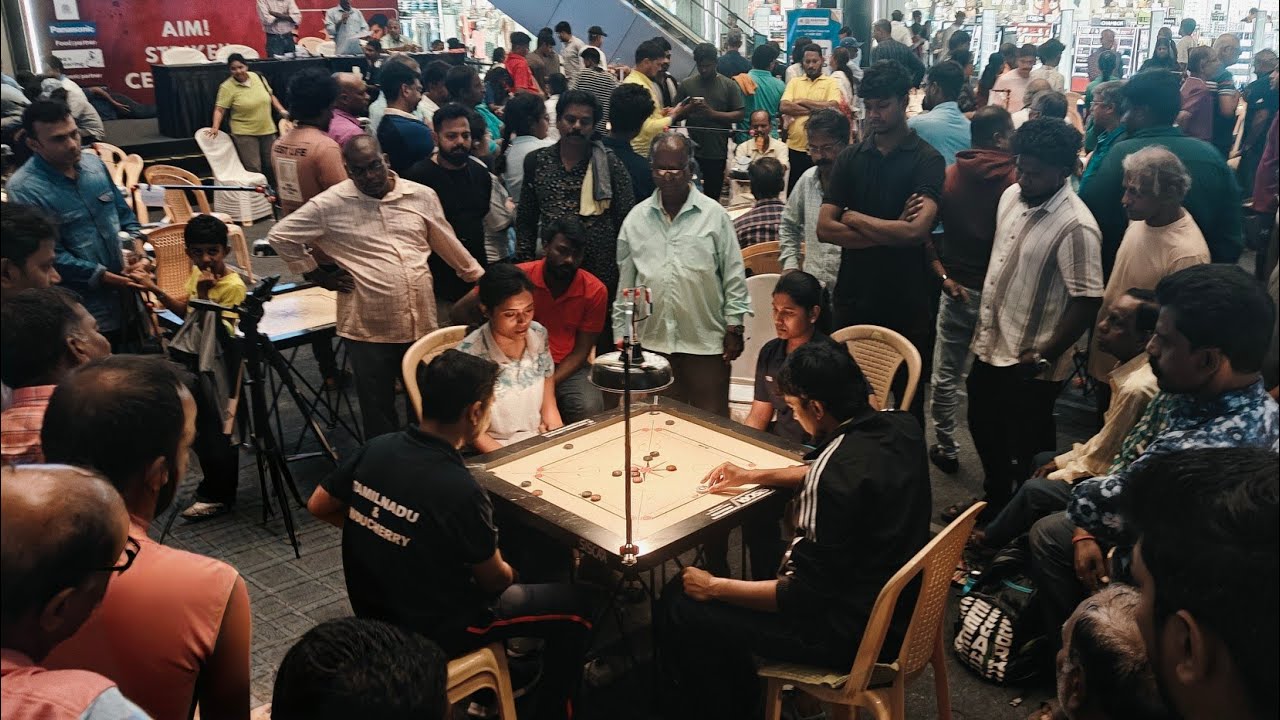 CARROM MIXED DOUBLES QF |ABDULRAHMAN & NAGAJOTHI VS ABDULASIF & SHOBIKA |GRAND SLAM 10 th ANNUAL#acv